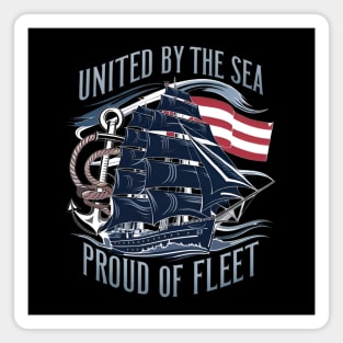 United by the sea, proud of our fleet - fleet week Magnet